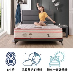 石墨烯蠶絲乳膠硬式獨立筒床墊